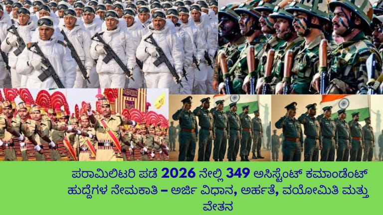 ಭಾರತೀಯ ಪರಾಮಿಲಿಟರಿ ಸಿಬ್ಬಂದಿ ಯುದ್ಧ ರೇಡಿಯೋ ಮತ್ತು ಉಡುಪಿನೊಂದಿಗೆ ಸಾಲು ಸಾಲು ನಿಂತಿರುವುದು, ಹಿಂದಿನ ಭಾಗದಲ್ಲಿ ಸಬtle ಭಾರತೀಯ ಧ್ವಜ, 2026 ರ 349 ಅಸಿಸ್ಟೆಂಟ್ ಕಮಾಂಡೆಂಟ್ ನೇಮಕಾತಿ, ಉನ್ನತ ವೃತ್ತಿಪರ ಶೈಲಿ, ಅರ್ಜಿ ಸಲ್ಲಿಸುವ ಅವಕಾಶವನ್ನು ತೋರಿಸುವ ಚಿತ್ರ."