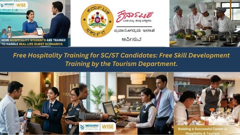 Free Hospitality Training for SC/ST Candidates: Free Skill Development Training by the Tourism Department.